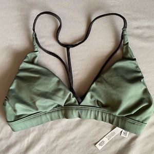 Victoria’s Secret Sport army green strappy sports bra